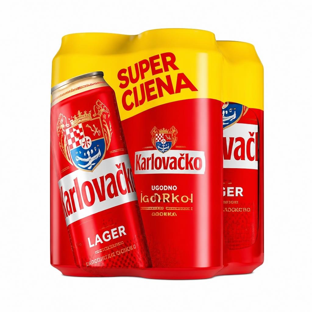 Karlovačko Pivo 4x0,5 l Akcija u trgovini Pivac