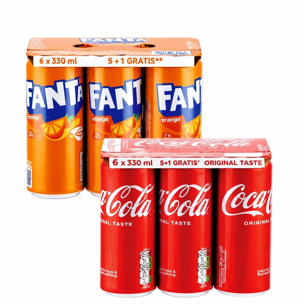 Coca-Cola ili Fanta 6 x 0.33 L Akcija u trgovini Kaufland