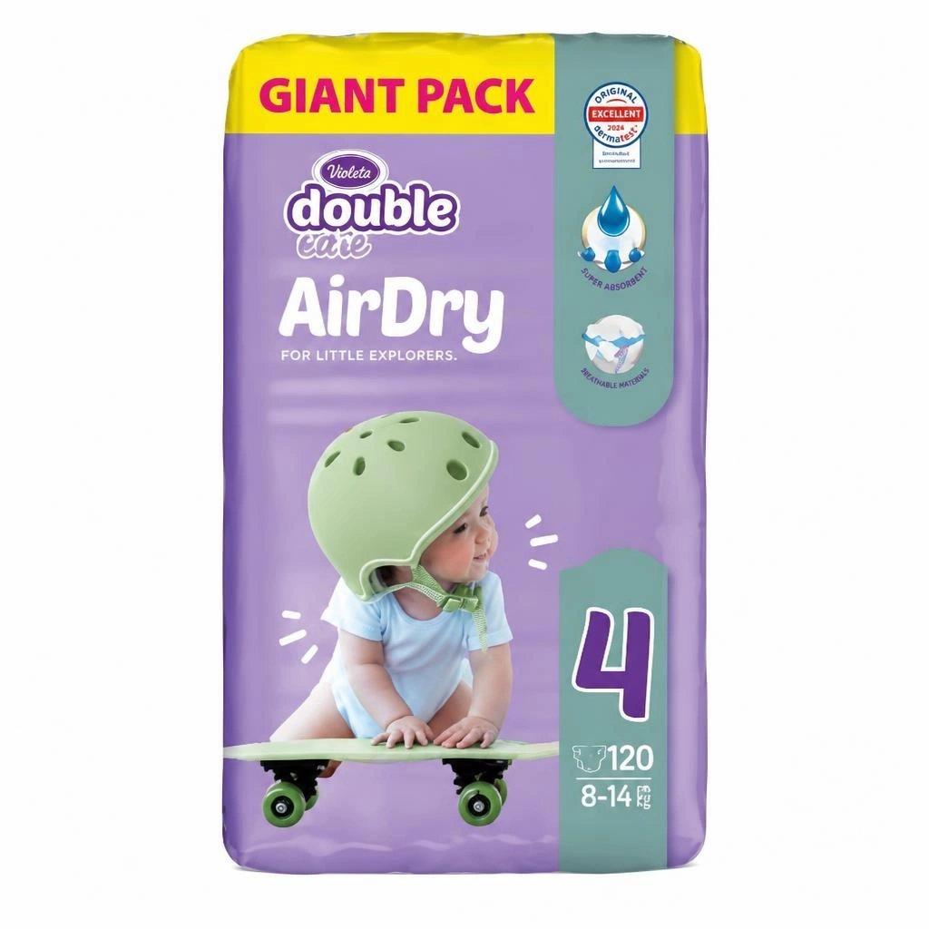 Violeta Pelene Double Care Air Dry 96-120 kom Akcija u trgovini Kaufland