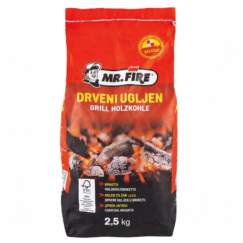 Drveni ugljen 2,5 kg MR.FIRE - Akcija u trgovini Kaufland