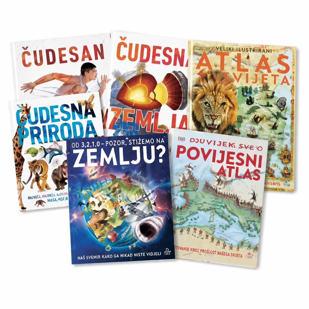 Knjige, razni naslov Akcija u trgovini Interspar