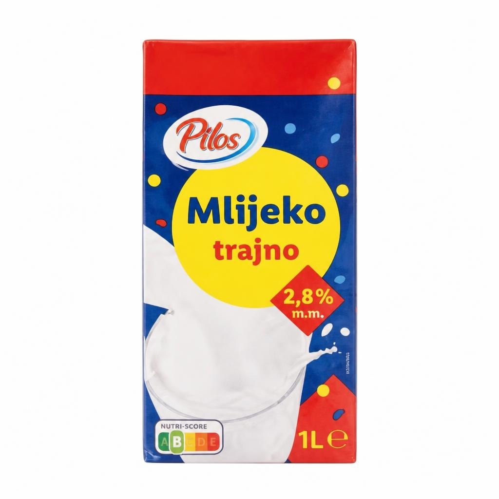 Pilos trajno mlijeko 1 L Akcija u trgovini Lidl