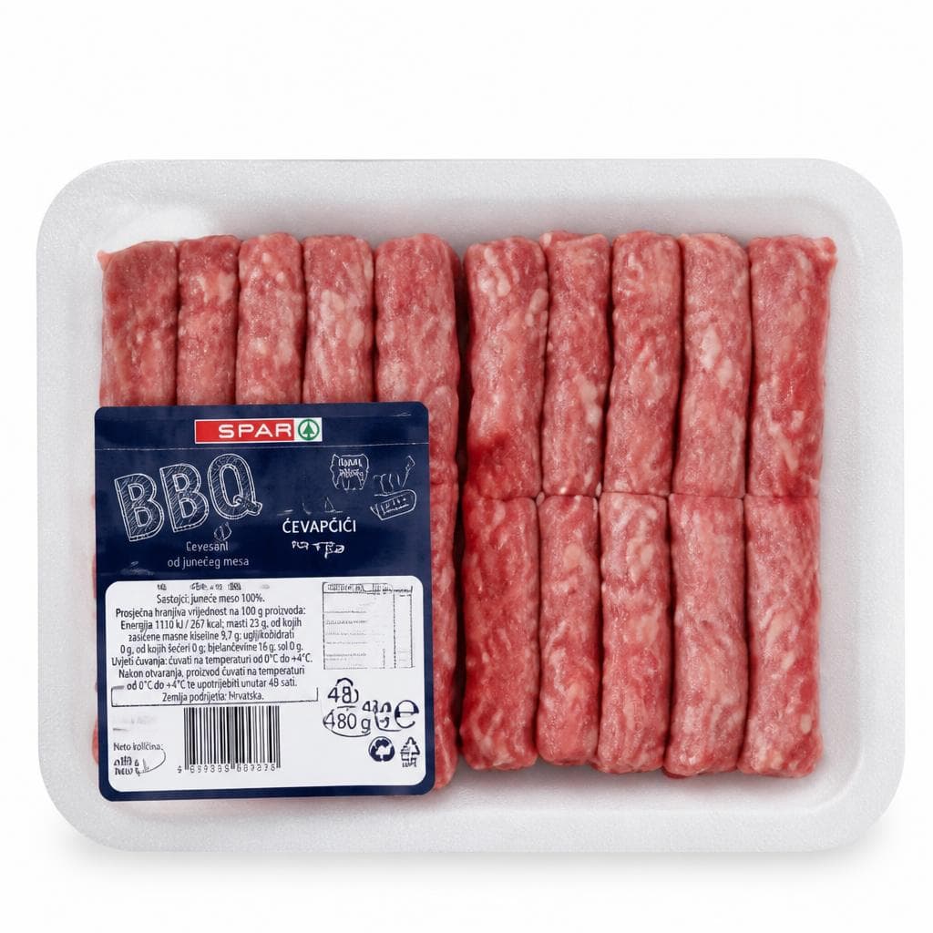 BBQ čevapčići 480 g Akcija u trgovini Spar