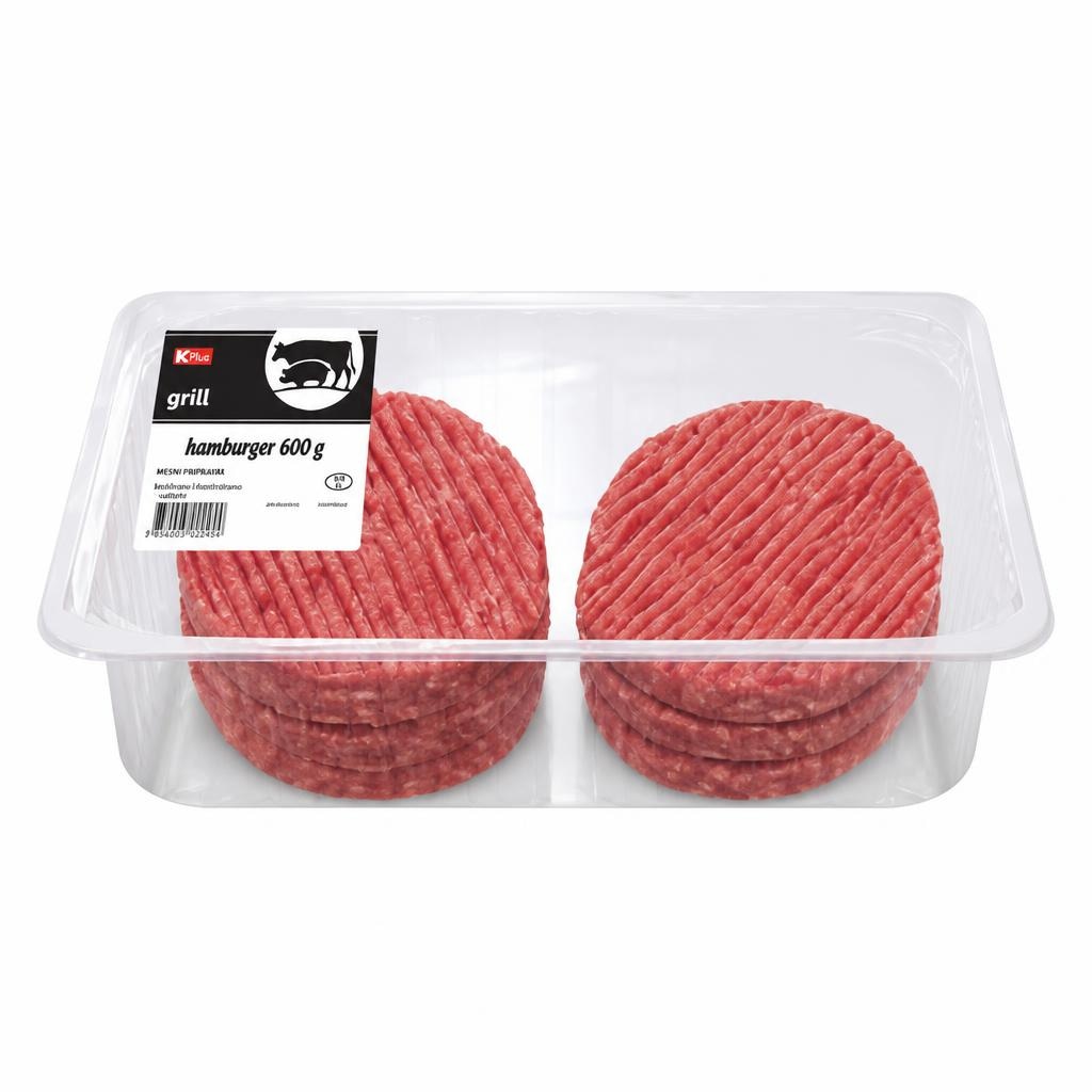 K Plus Hamburger 600g - Akcija u trgovini Konzum