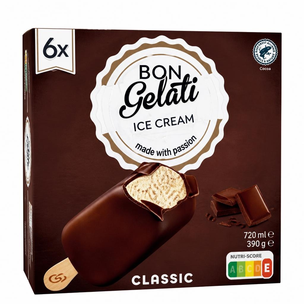 Bon Gelati sladoled na štapiću 6 x 120 ml Akcija u trgovini Lidl