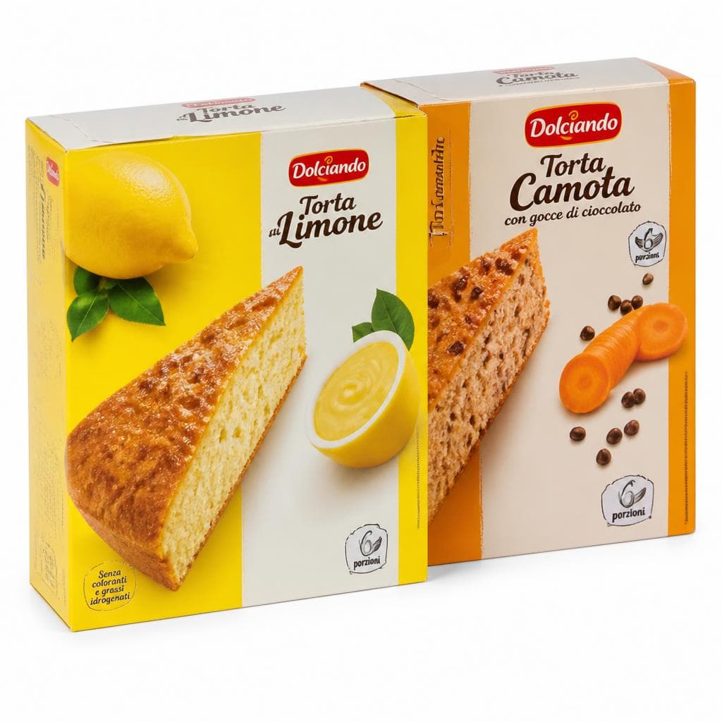 Torta limun/torta od mrkve s komadićima čokolade 400 g Dolciando Akcija u trgovini Eurospin