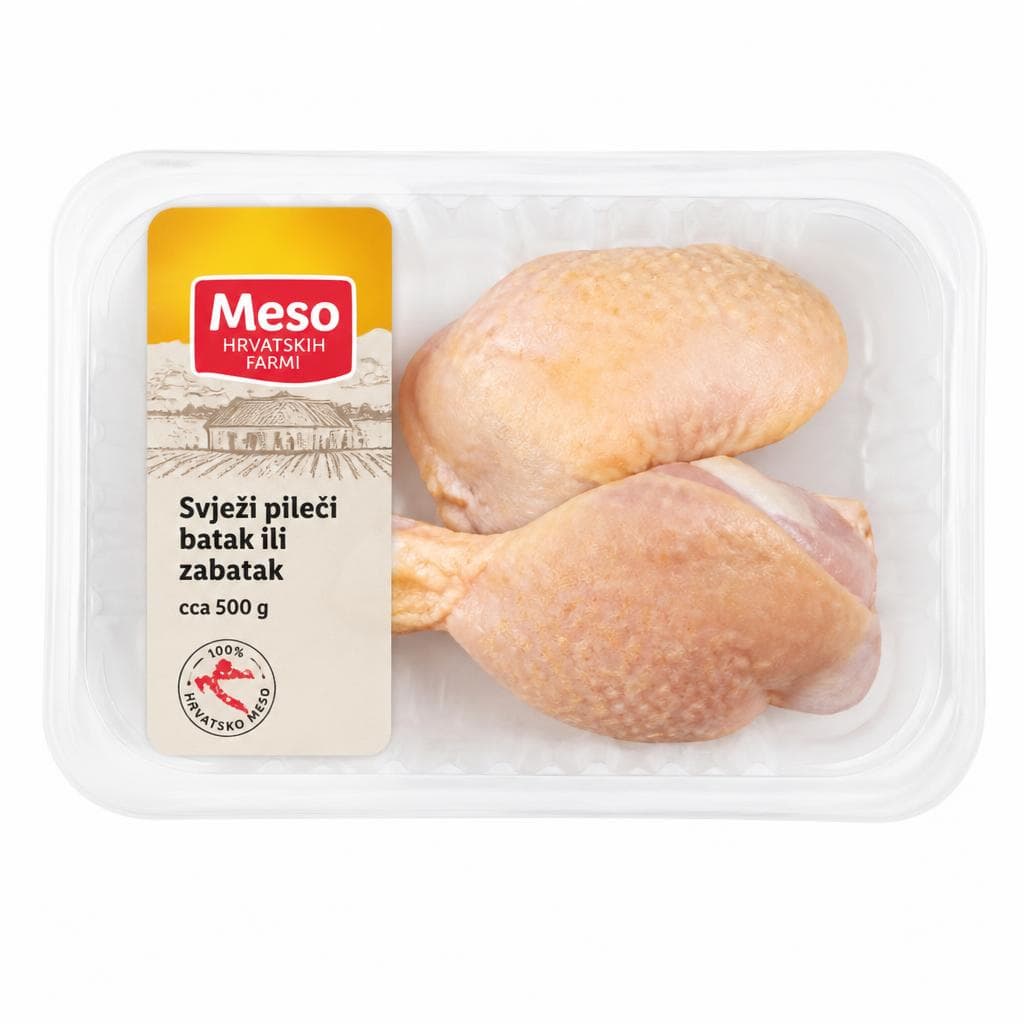 Meso Svježi pileći batak ili zabatak cca 500 g Akcija u trgovini Lidl