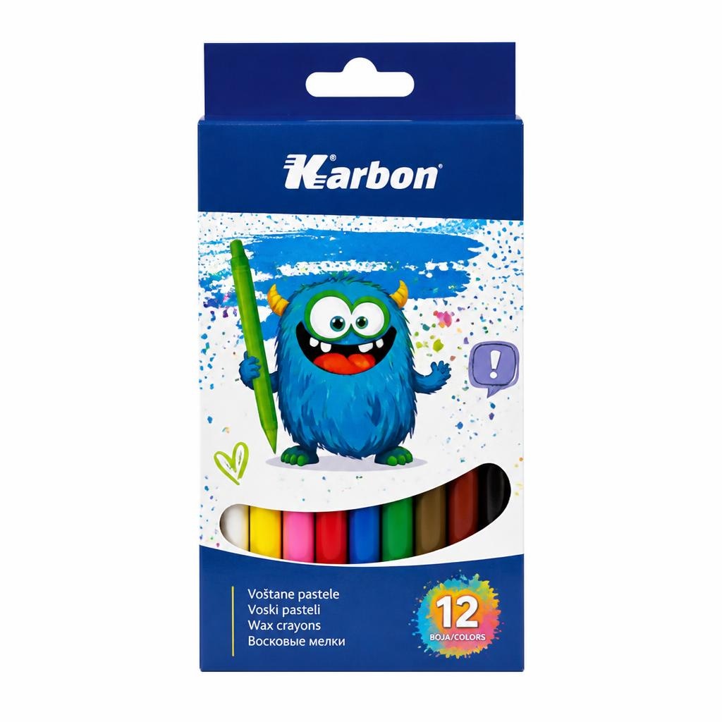 Karbon Voštane pastele 12/1, pak Akcija u trgovini Konzum