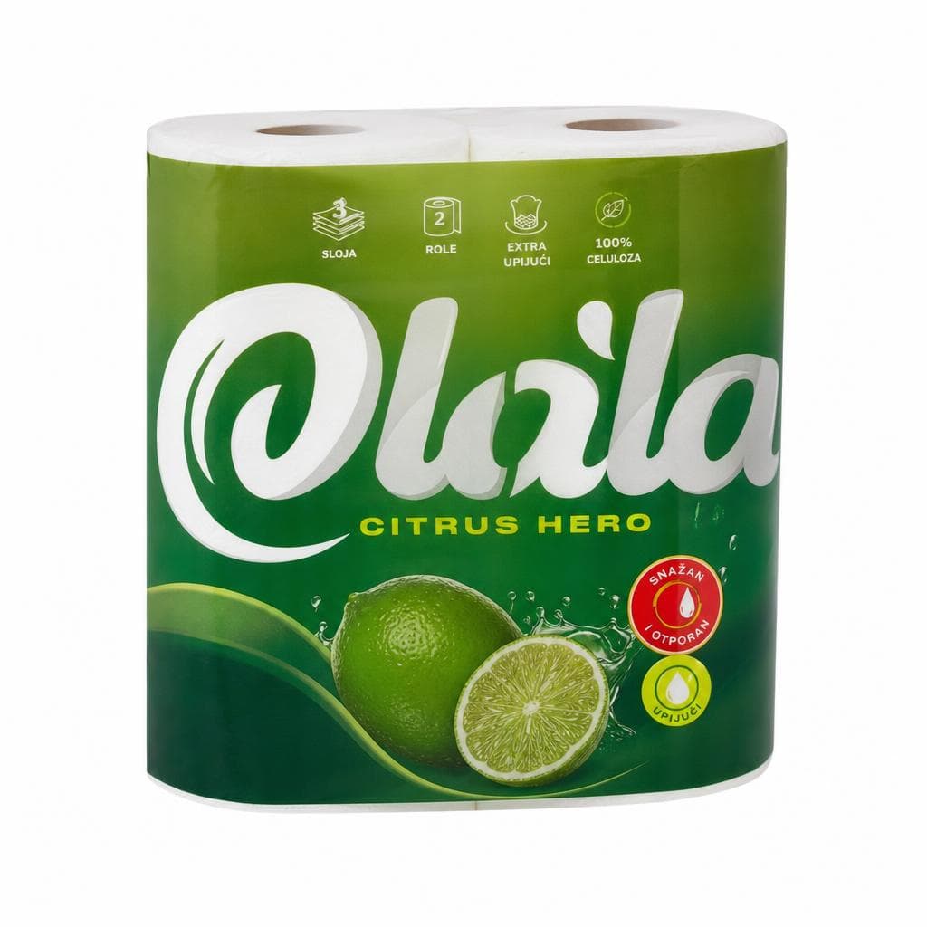 Ola'la papirnati ručnici Citrus Hero 2/1 Akcija u trgovini KTC