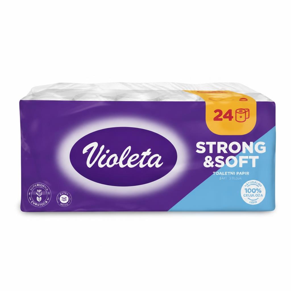 Violeta toaletni papir 24/1 3sl Akcija u trgovini Pivac