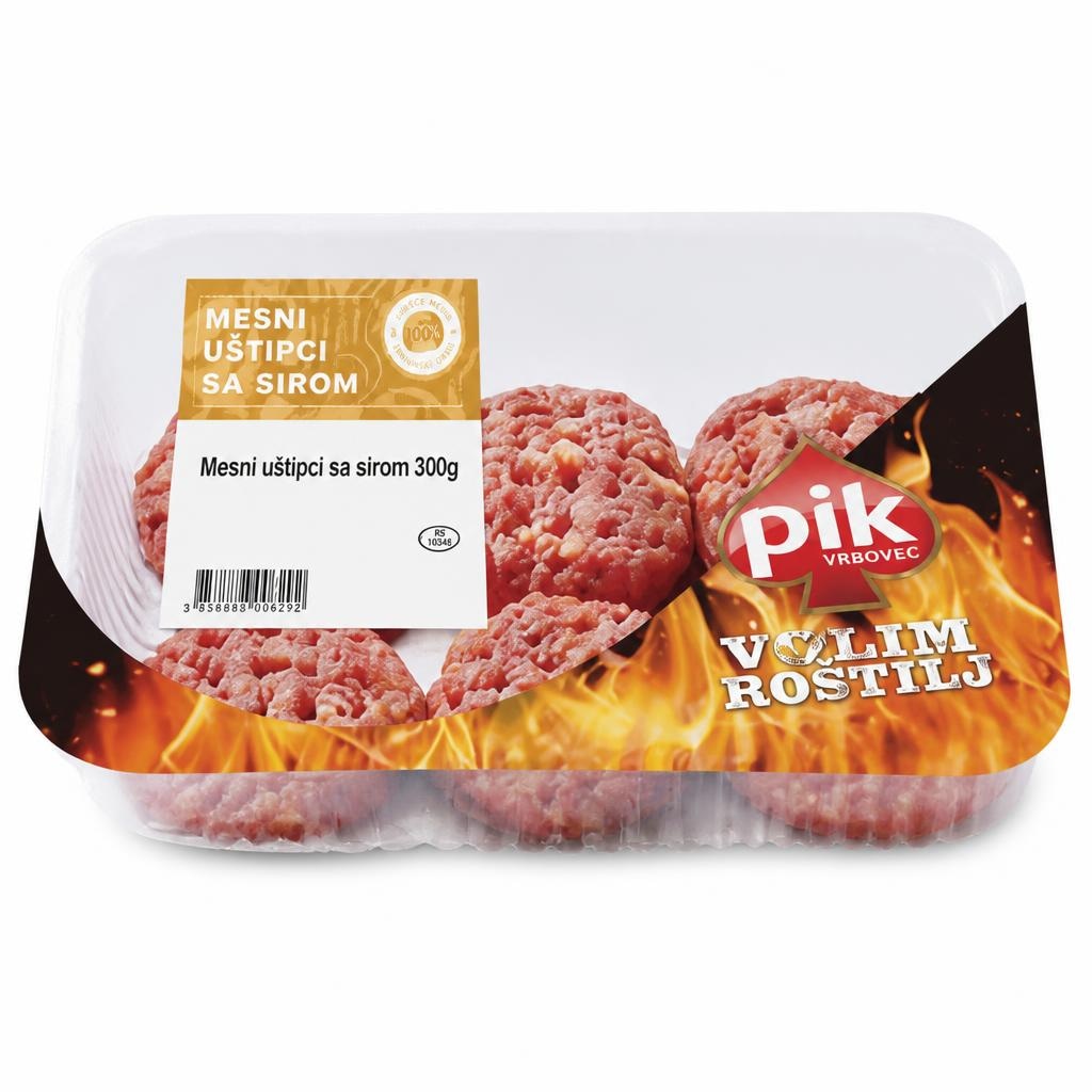 Mesni uštipci sa sirom PIK 300g - Akcija u trgovini Konzum