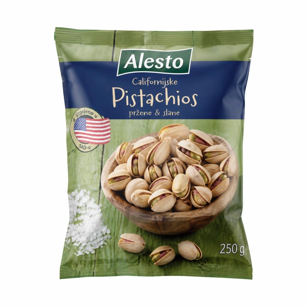 Alesto Kalifornijske pistacije slane 250 g Akcija u trgovini Lidl