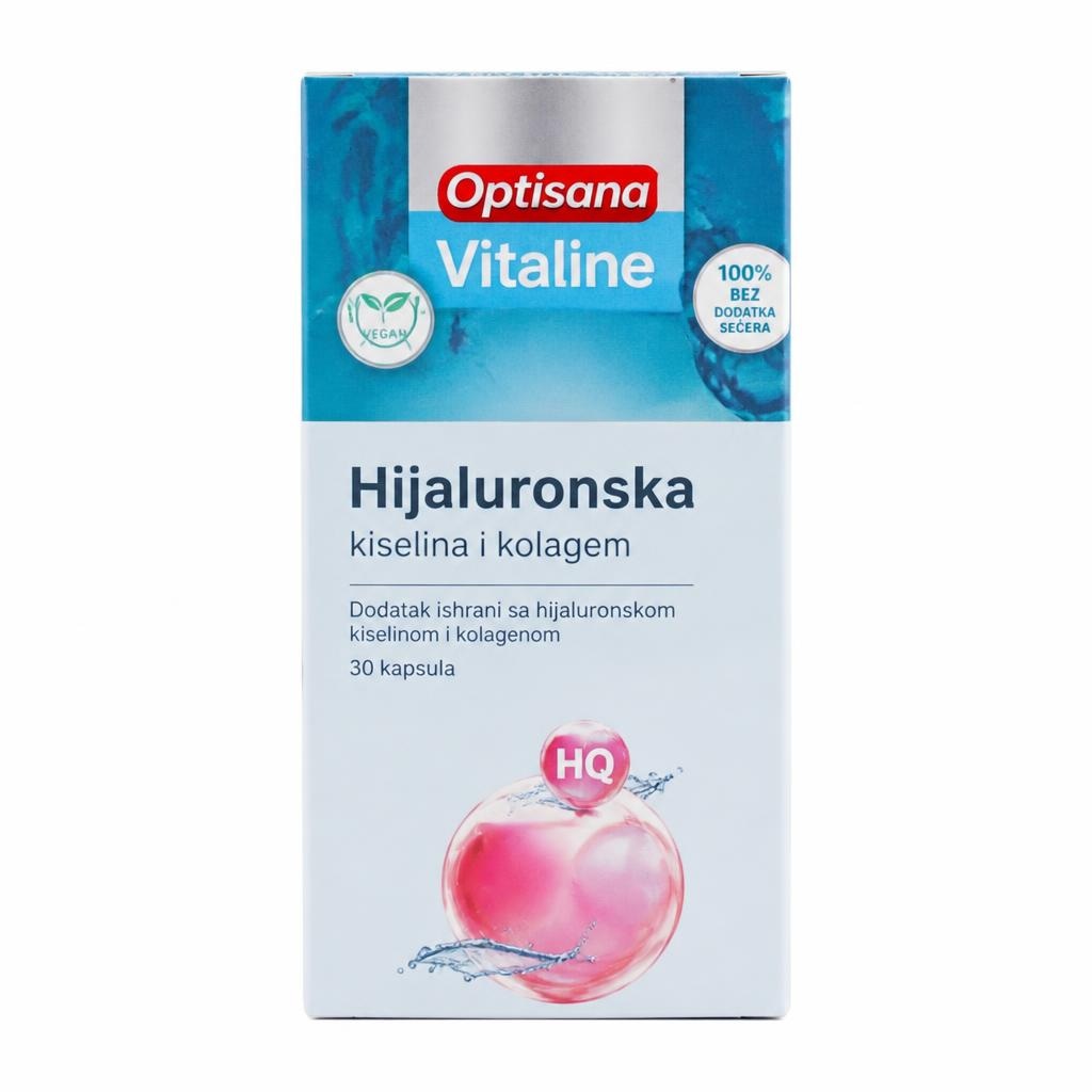 Optisana hijaluronska kiselina i kolagen kapsule 30 kom Akcija u trgovini Lidl
