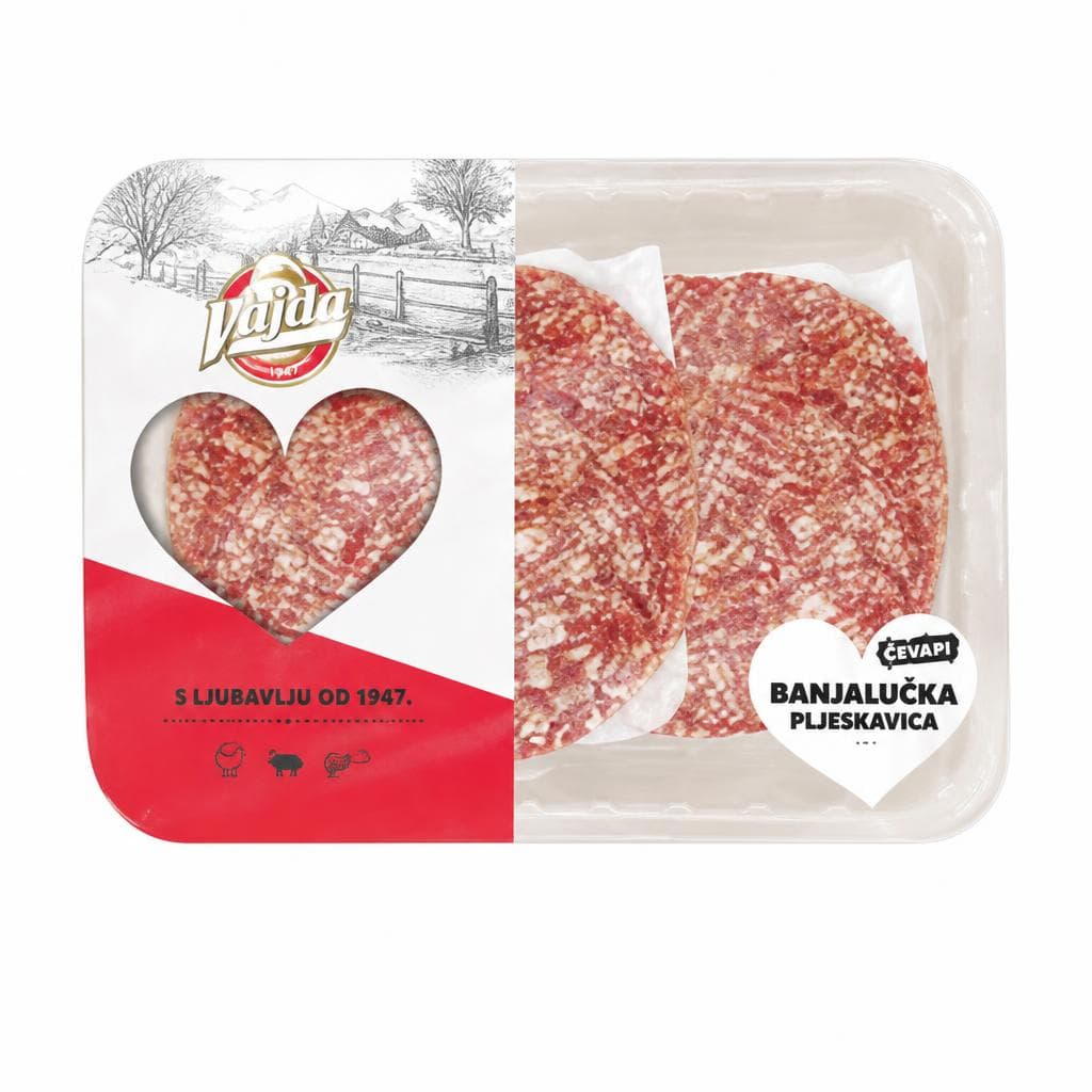 Vajda Banjalučka pljeskavica 450 g Akcija u trgovini KTC
