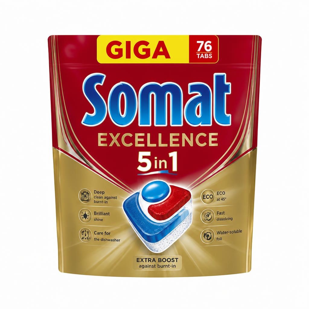Somat Tablete 5in1, 54/1, GEL 2x684ml - Akcija u trgovini Konzum