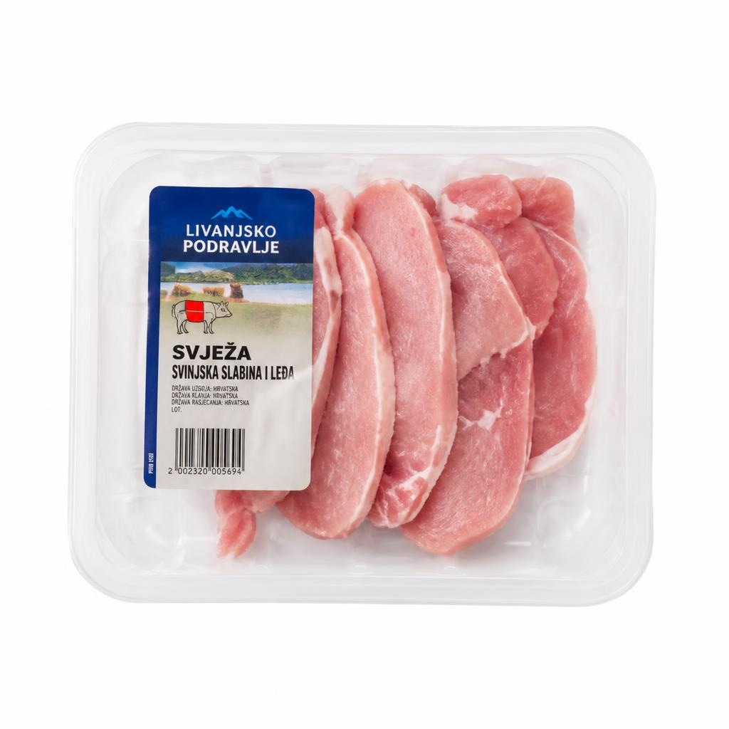 Svježa svinjska slabina i leđa cca 400 g - Akcija u trgovini Lidl