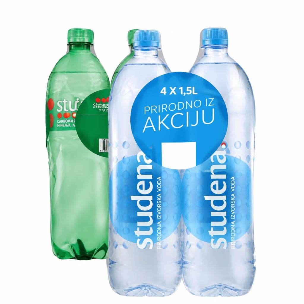 Studenac/Studena izvorska voda ili gazirana mineralna voda 4 x 1.5 l Akcija u trgovini Lidl