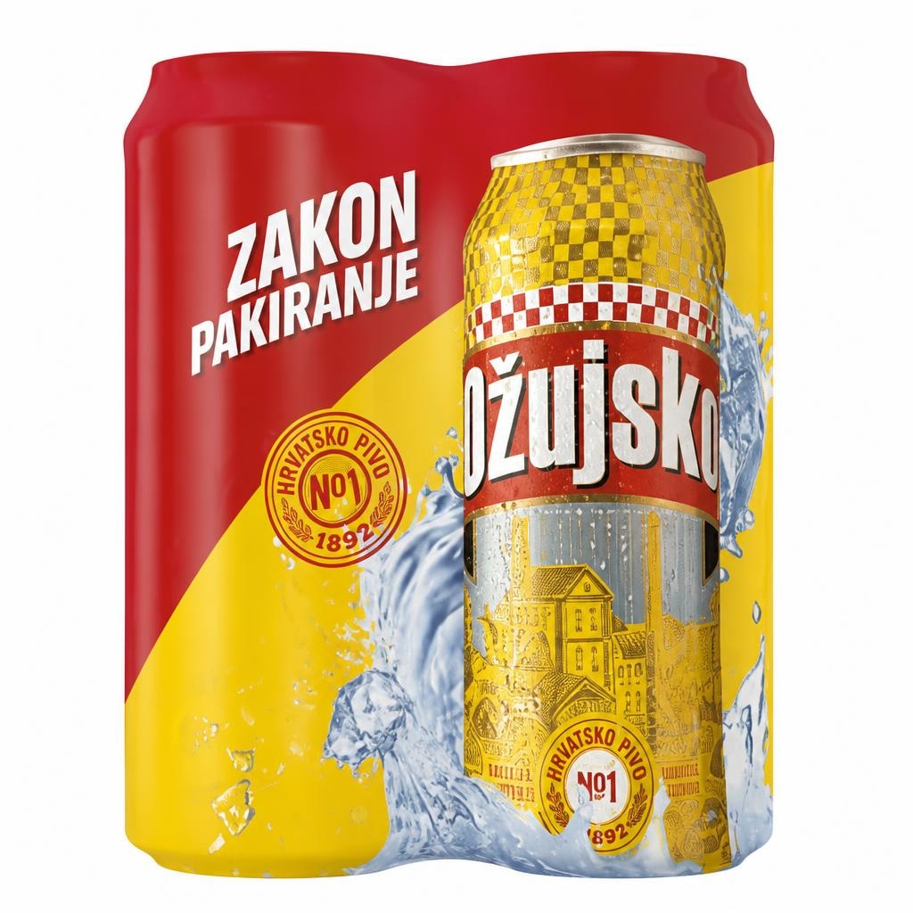 Ožujsko pivo 4x0,5l Akcija u trgovini Konzum