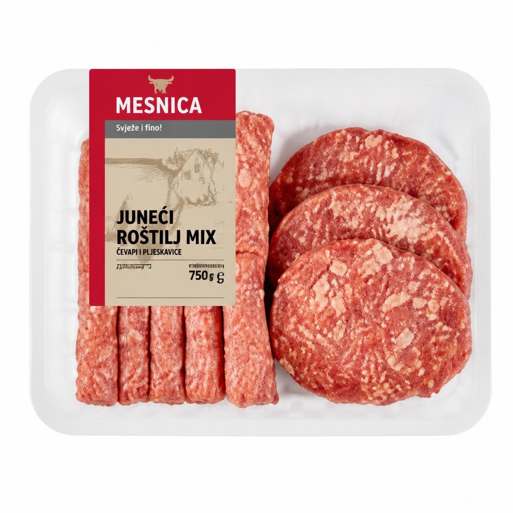Svježi juneći roštilj mix 750 g Akcija u trgovini Lidl