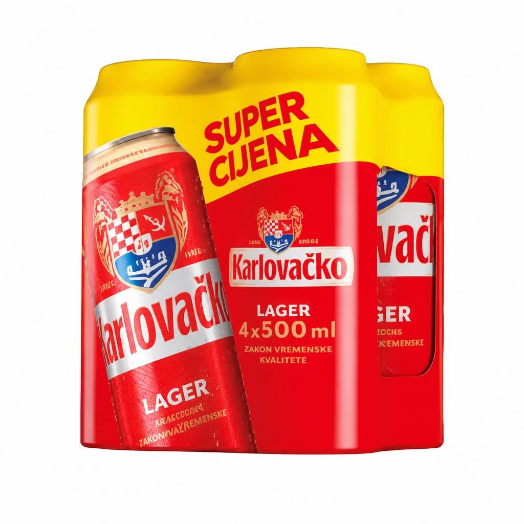 Karlovačko Pivo 4 x 0,5 L Akcija u trgovini Tommy