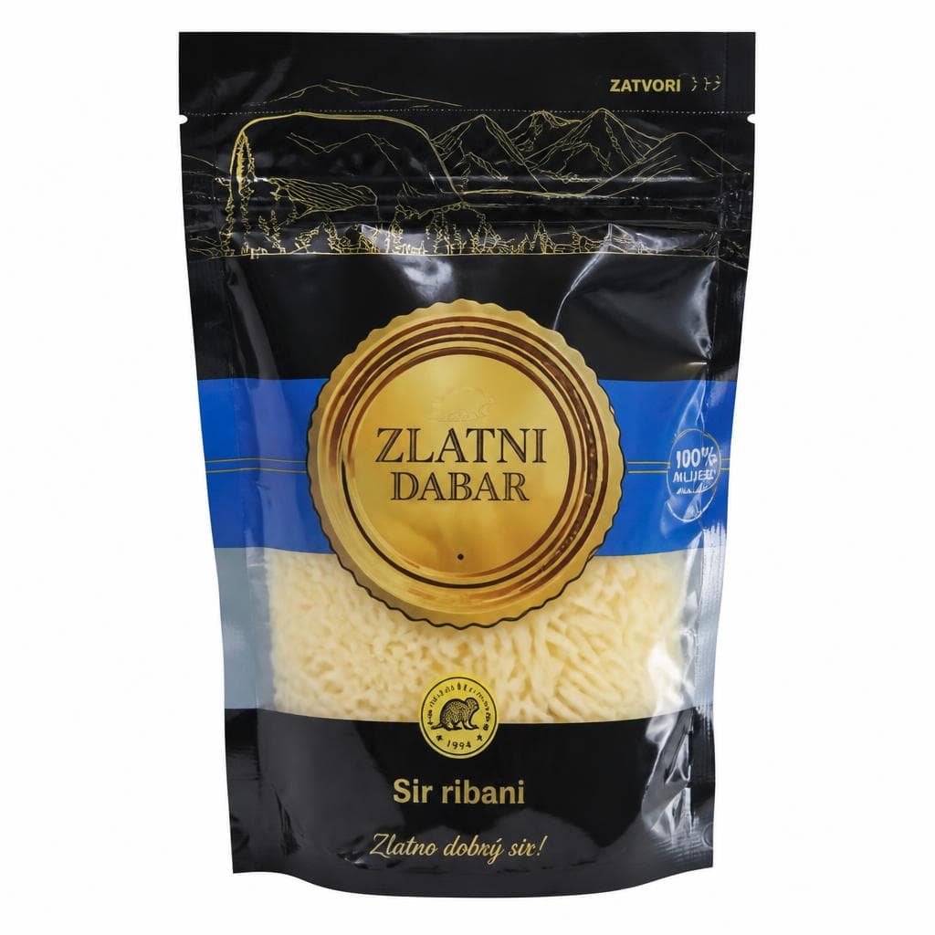 Zlatni Dabar Sir ribani 100 g Akcija u trgovini KTC