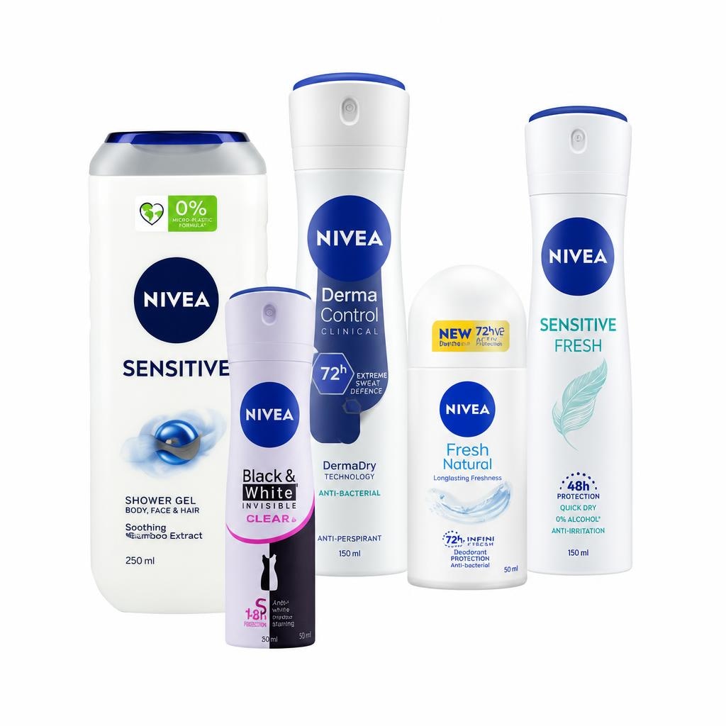 Nivea proizvodi deo spray 150 ml, roll on 50 ml, gel za tuširanje 250 ml ili 500 ml - Akcija u trgovini Spar
