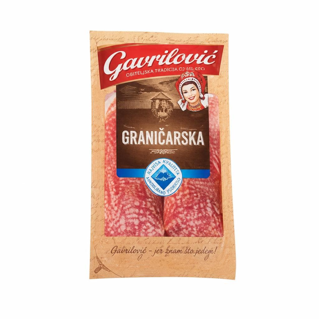 Gavrilović Graničarska kobasica 80 g Akcija u trgovini Bakmaz