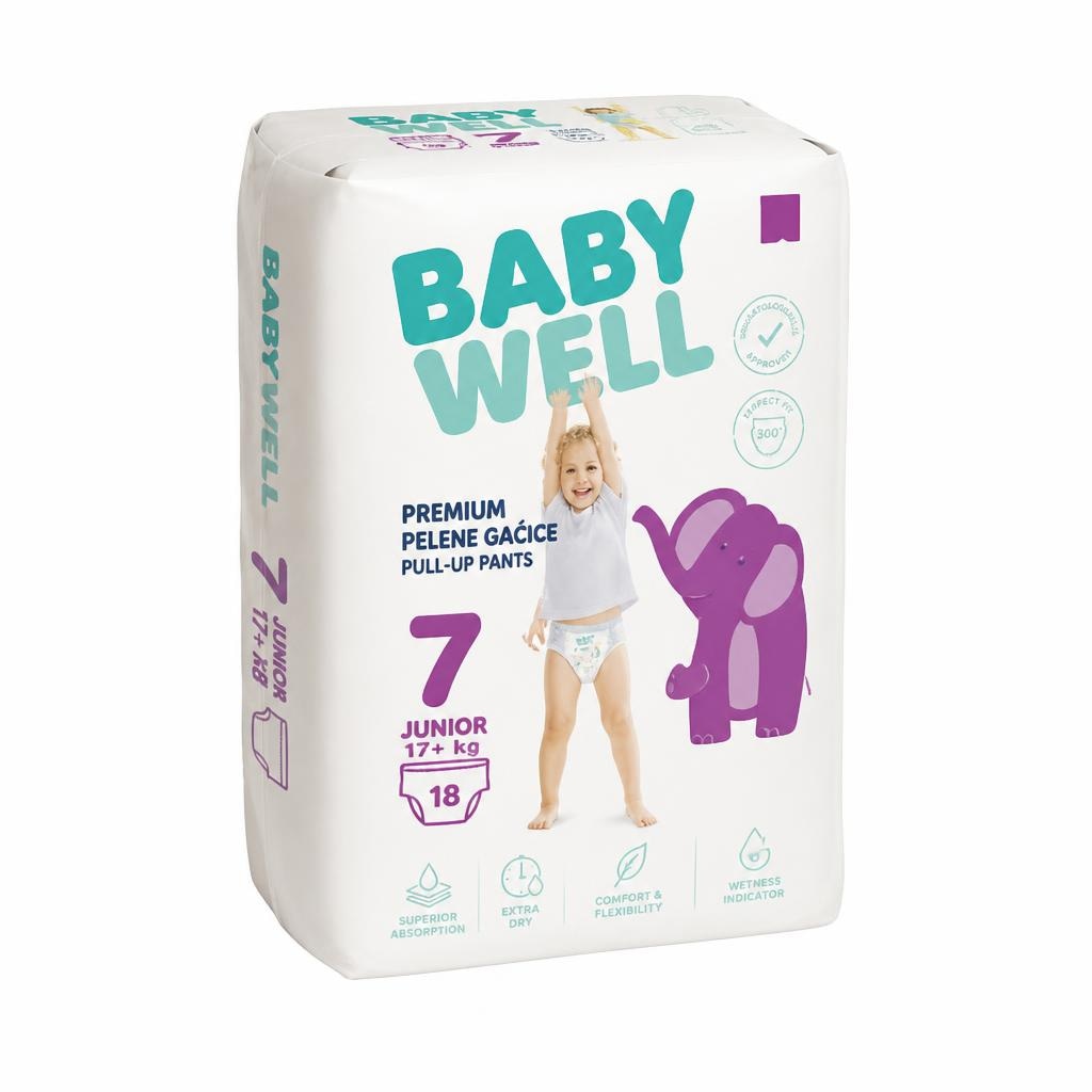 Babywell Premium pelene gaćice xxl 7 18/1 Akcija u trgovini Bipa