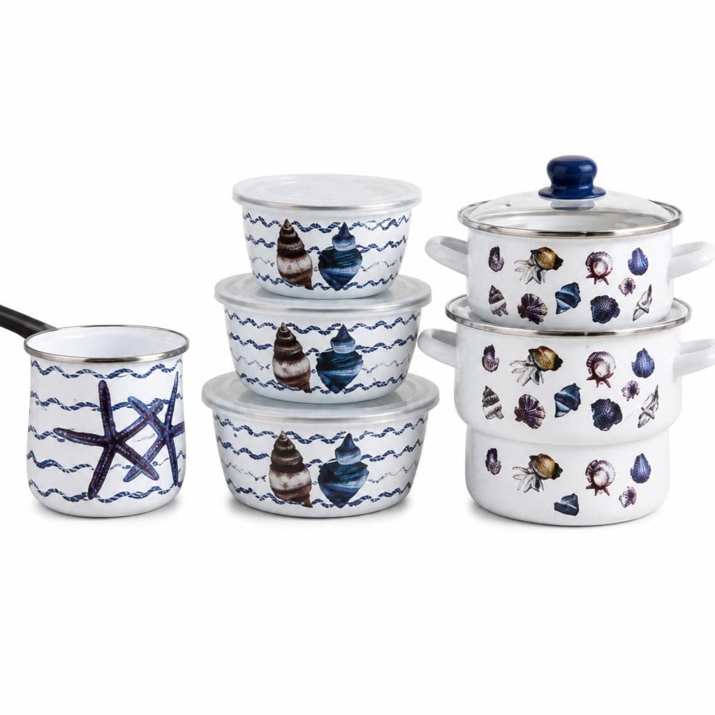 Maison Kitchenware linija emajla morski motivi Akcija u trgovini Plodine
