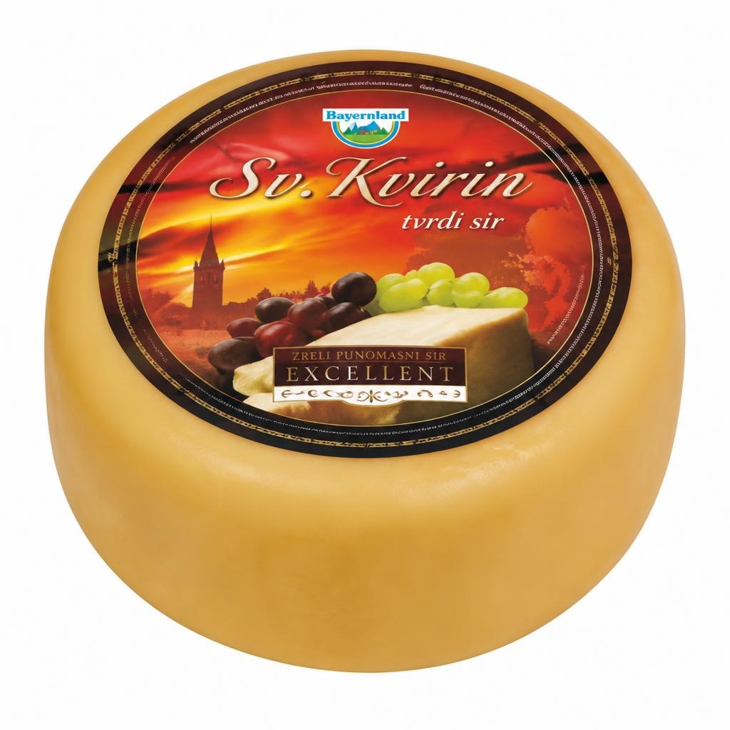 Bayernland Tvrdi sir Sv. Kvirin cca. 2,5 kg Akcija u trgovini Trgovina Krk