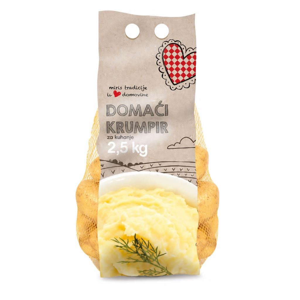 Domaći krumpir 2,5 kg Akcija u trgovini Plodine