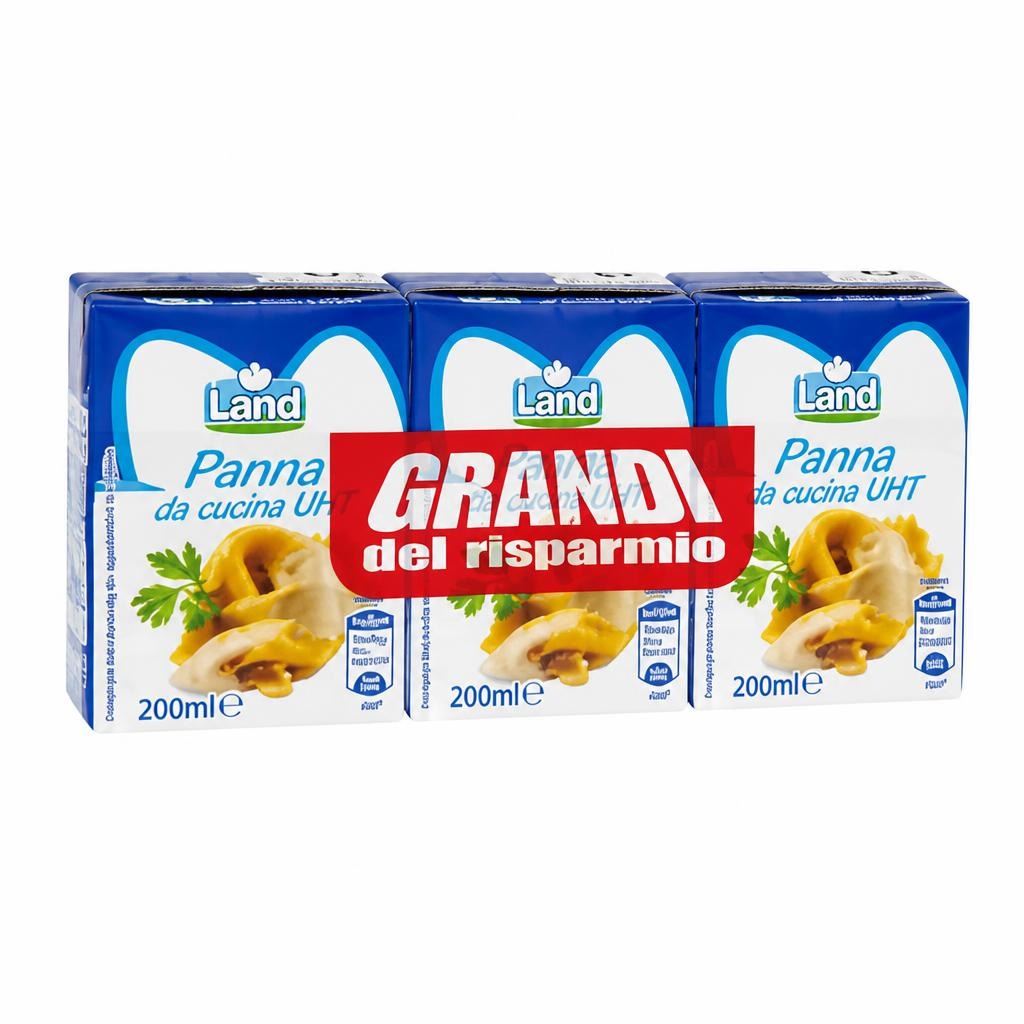 Land Vrhnje za Kuhanje 3 x 200 g - Akcija u trgovini Eurospin