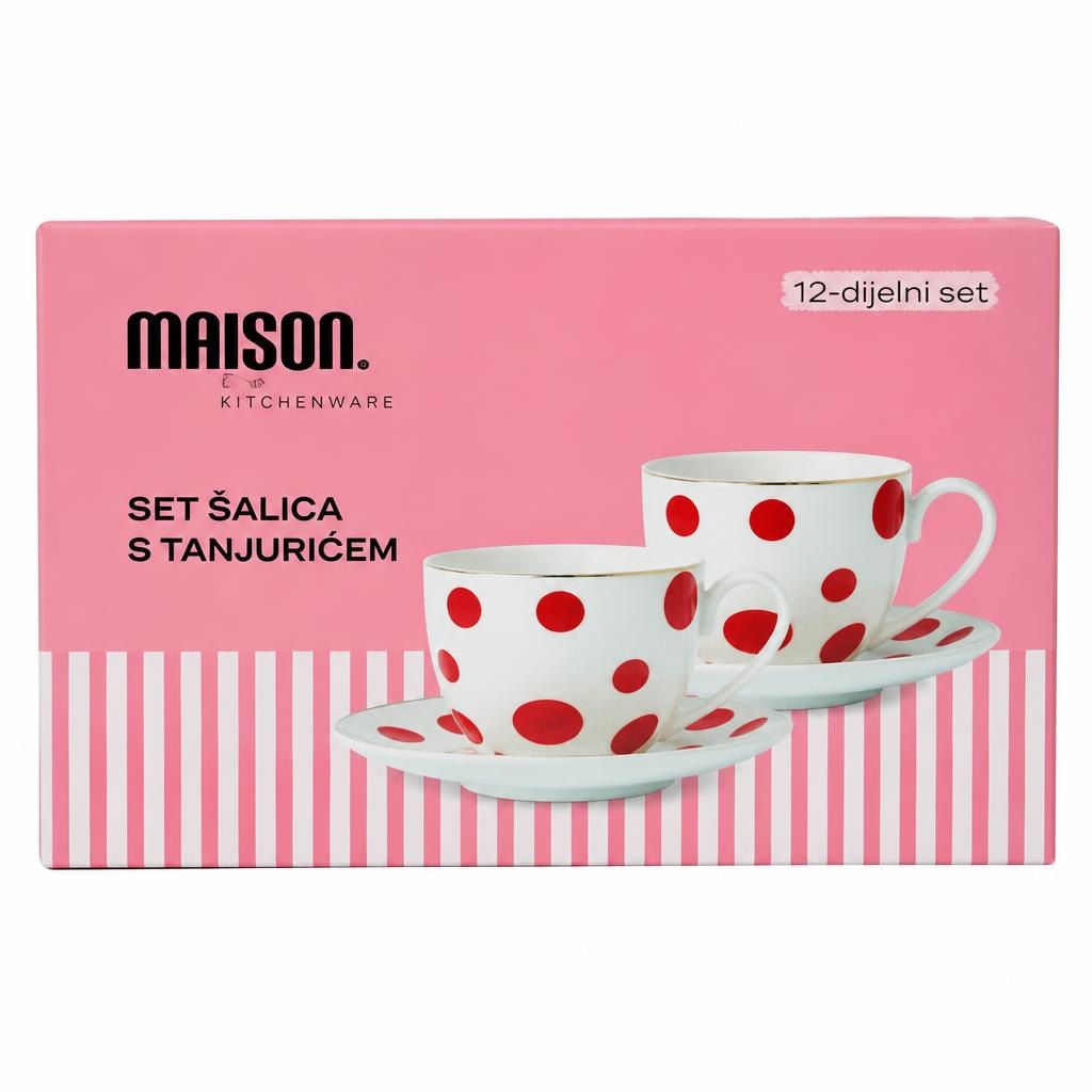 Set šalica s tanjurićima Maison Kitchenware - Akcija u trgovini Plodine