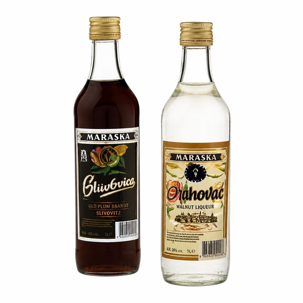 Maraska šljivovica/orahovac 0,1 l Akcija u trgovini Pivac