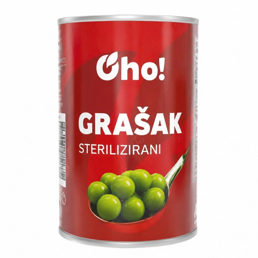 Oho! Grašak 400 g Akcija u trgovini Plodine