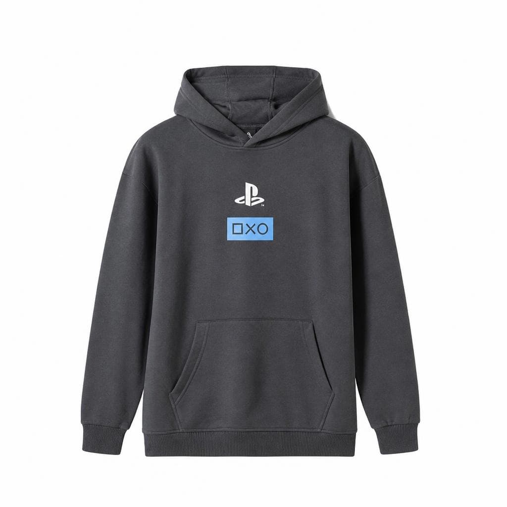 PlayStation siva majica s kapuljačom Akcija u trgovini Pepco