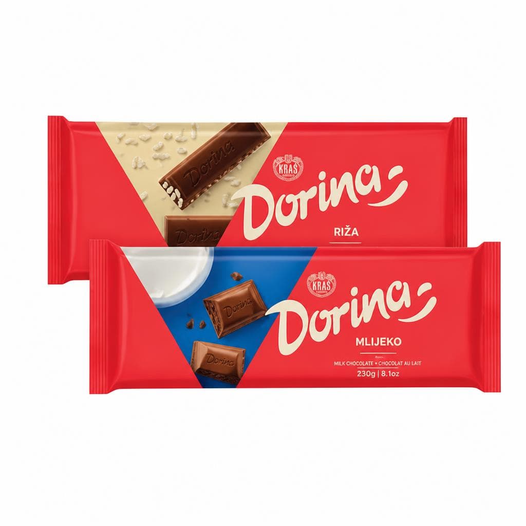 Čokolada Dorina riža, mlijeko 220 g - 250 g Kraš Akcija u trgovini Djelo