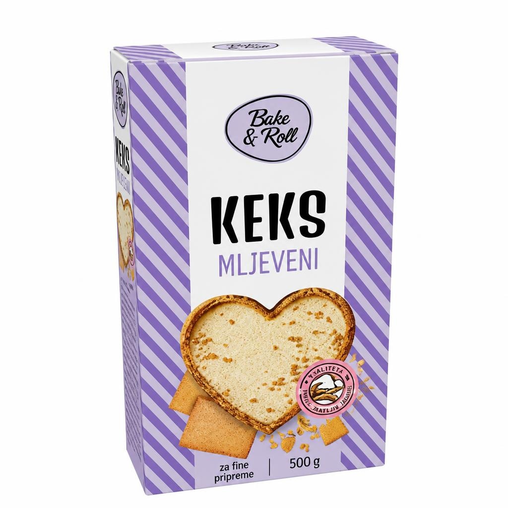 BAKE&ROLL Mljeveni keksi 300 g - Akcija u trgovini Plodine