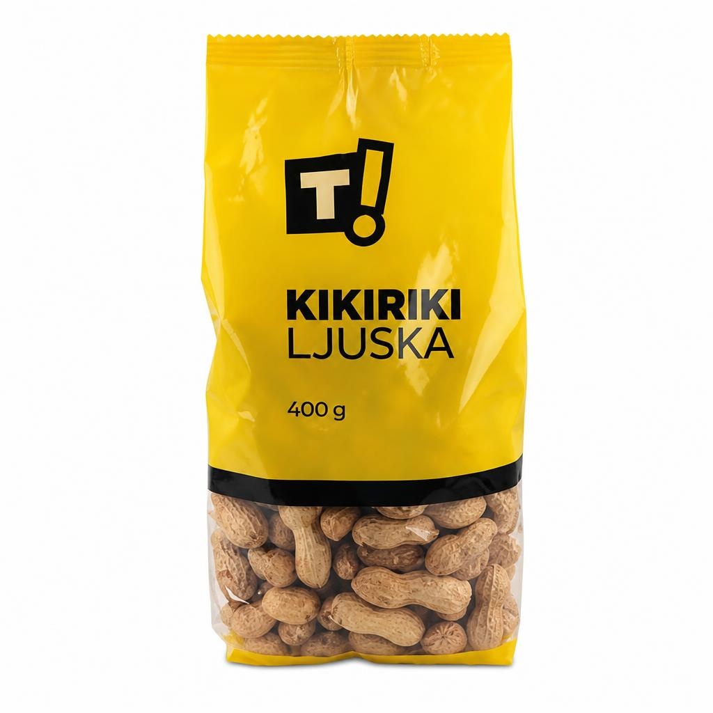 T! Kikiriki ljuska 400 g - Akcija u trgovini Tommy