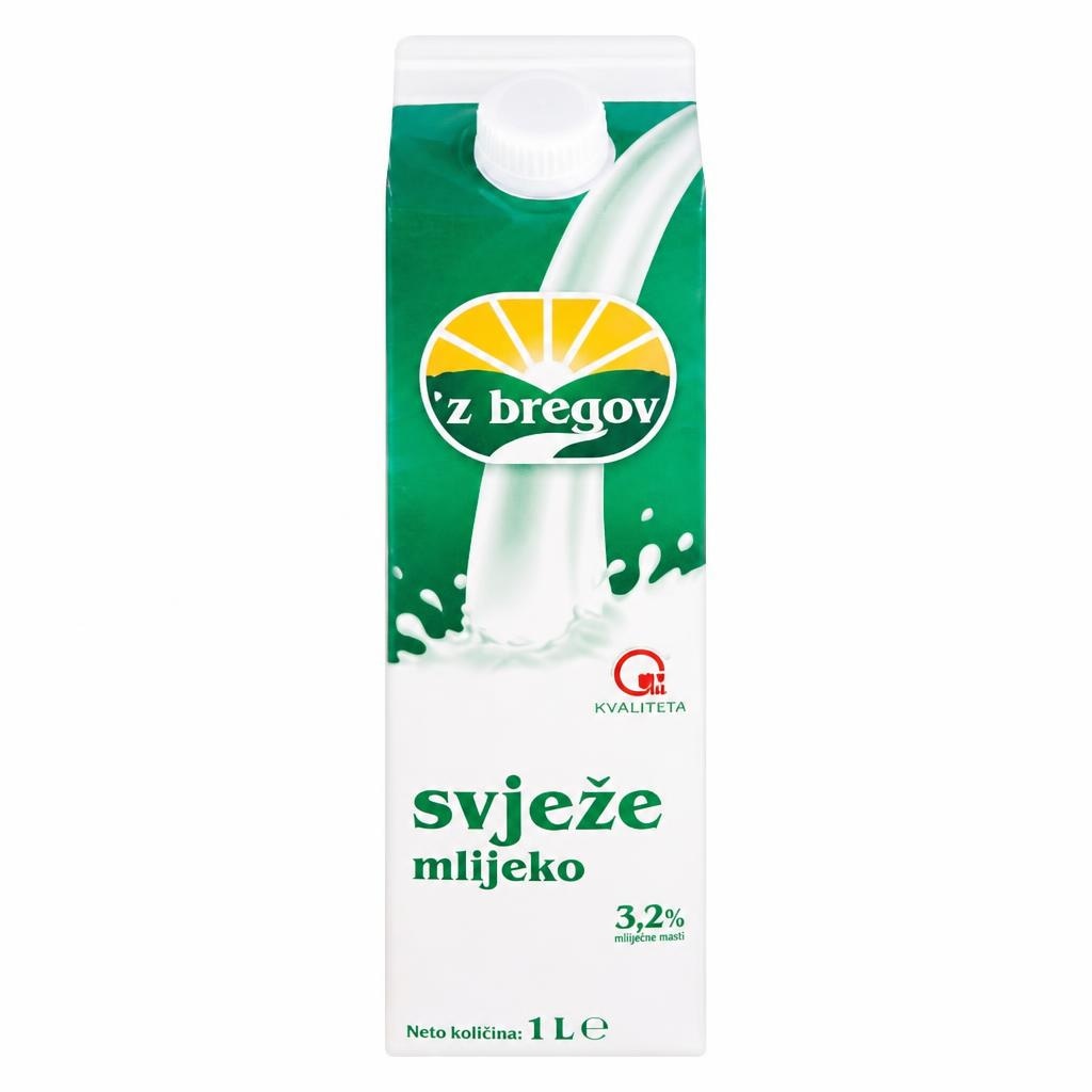 Z bregov svježe mlijeko 1 L Akcija u trgovini Kaufland