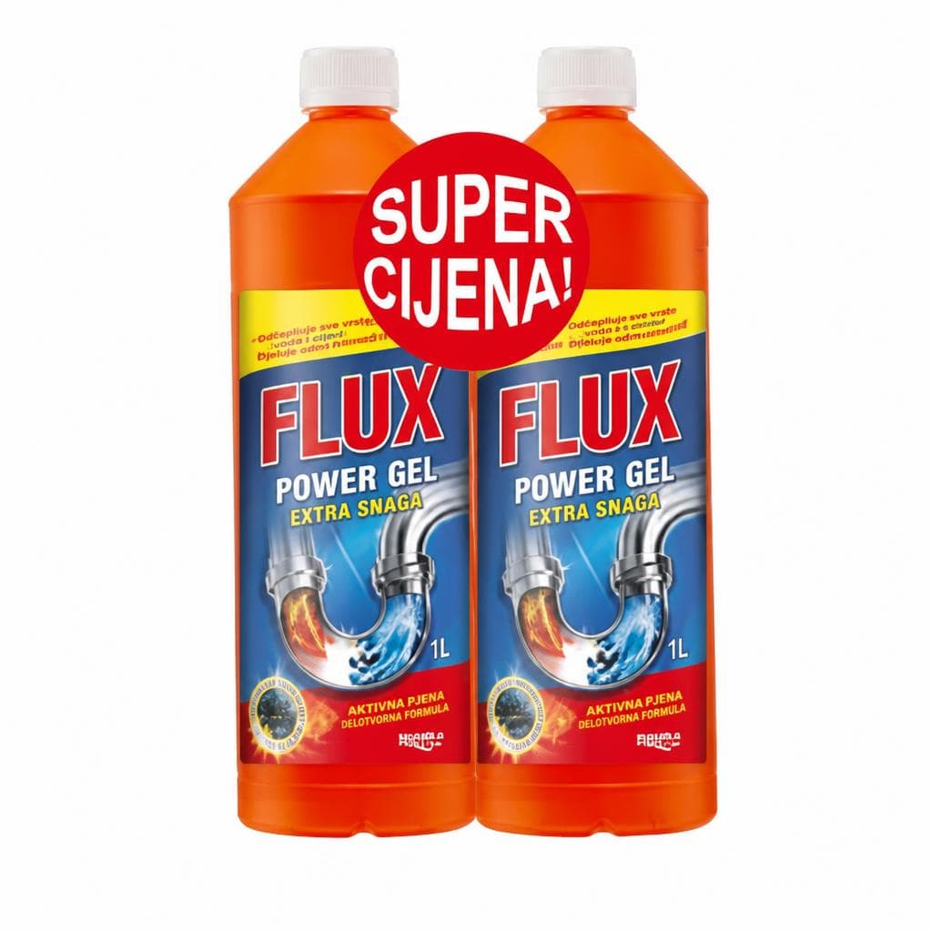 Flux sredstvo za deblokiranje cijevi 1+1 L Akcija u trgovini KTC
