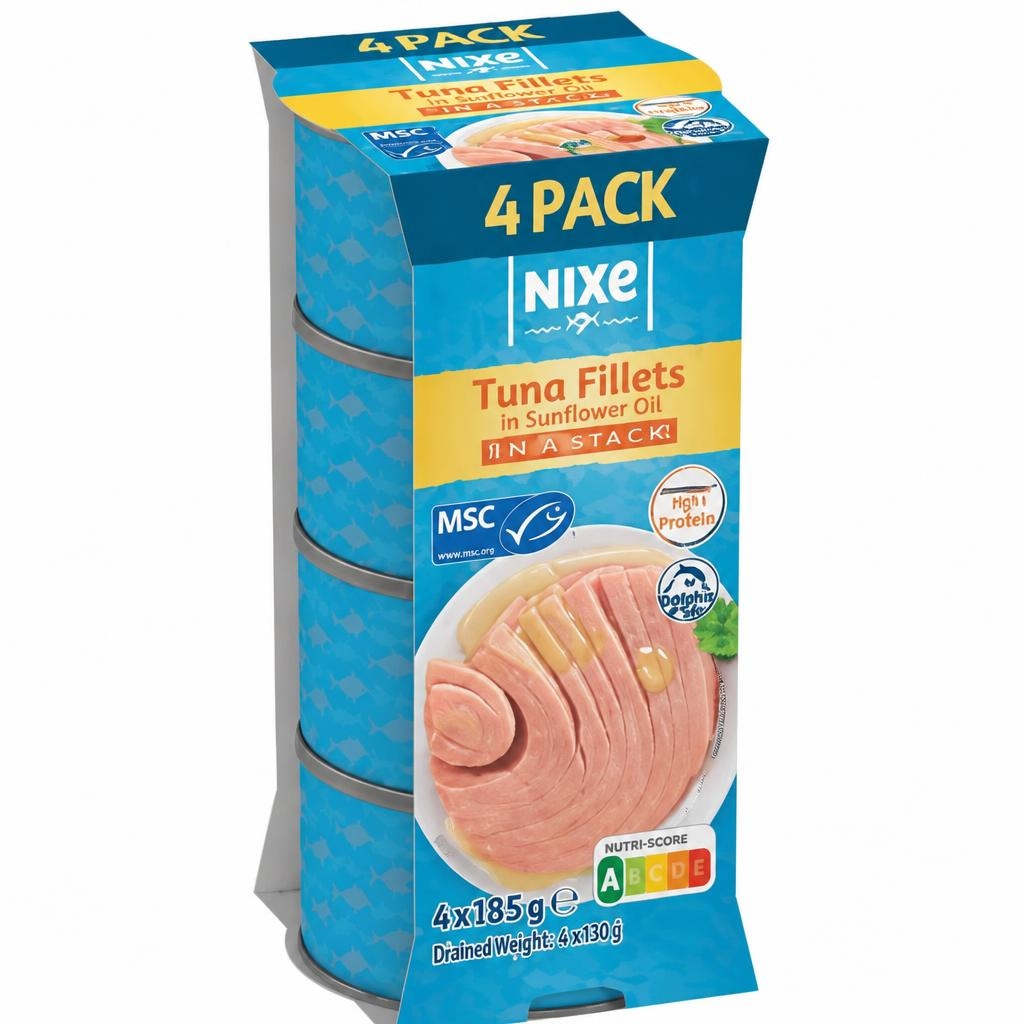 NIXE Fileti tune u suncokretovom ulju 4 x 185 g - Akcija u trgovini Lidl