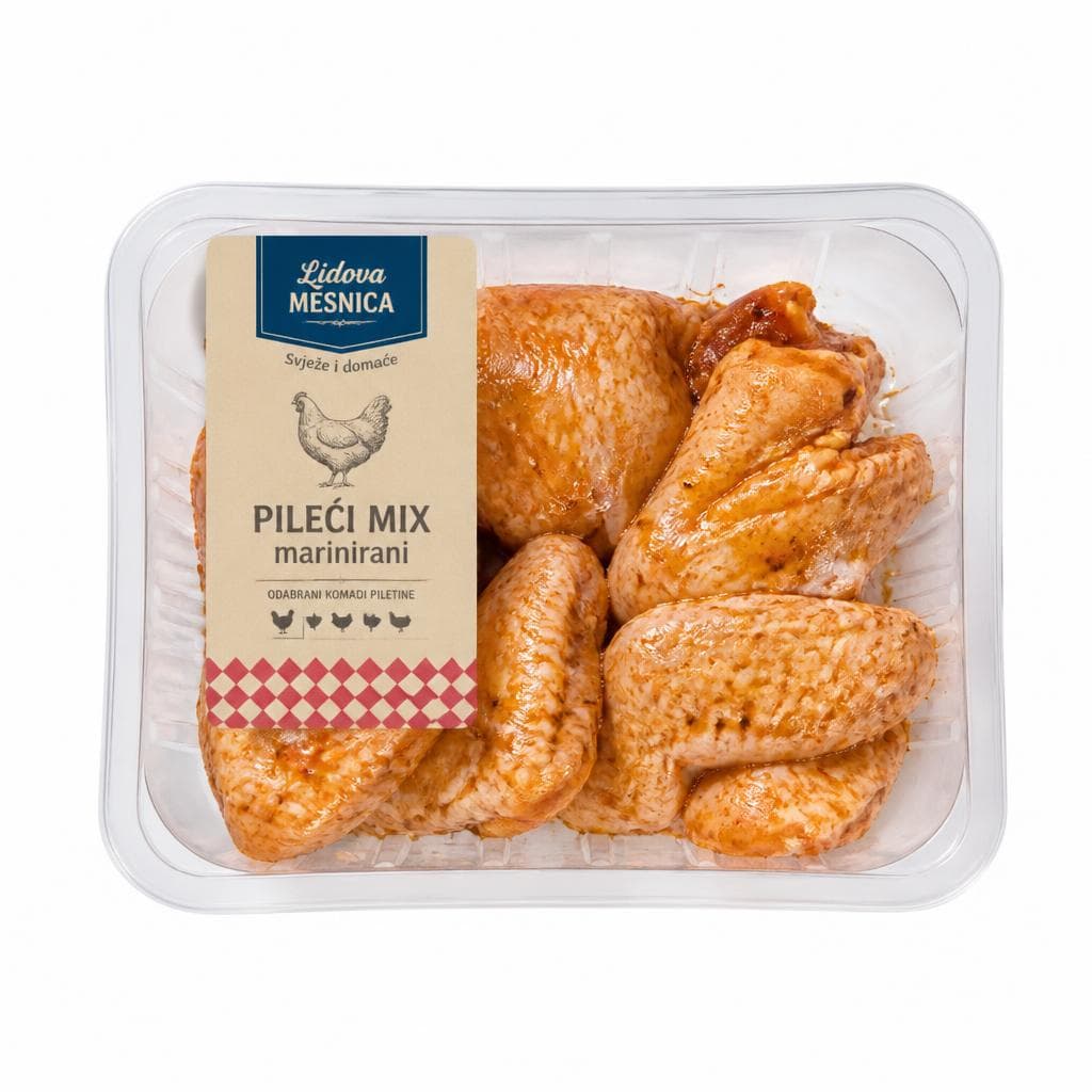Meso HRVATSKIH FARMI svježa marinirana pileća krila cca 500 g Akcija u trgovini Lidl