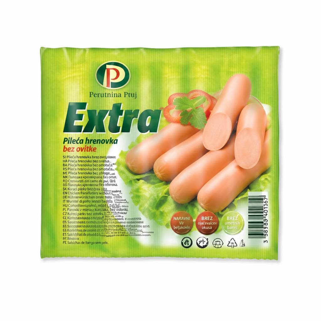 Perutnina Ptuj Extra hrenovka 300 g Akcija u trgovini Trgovina Krk