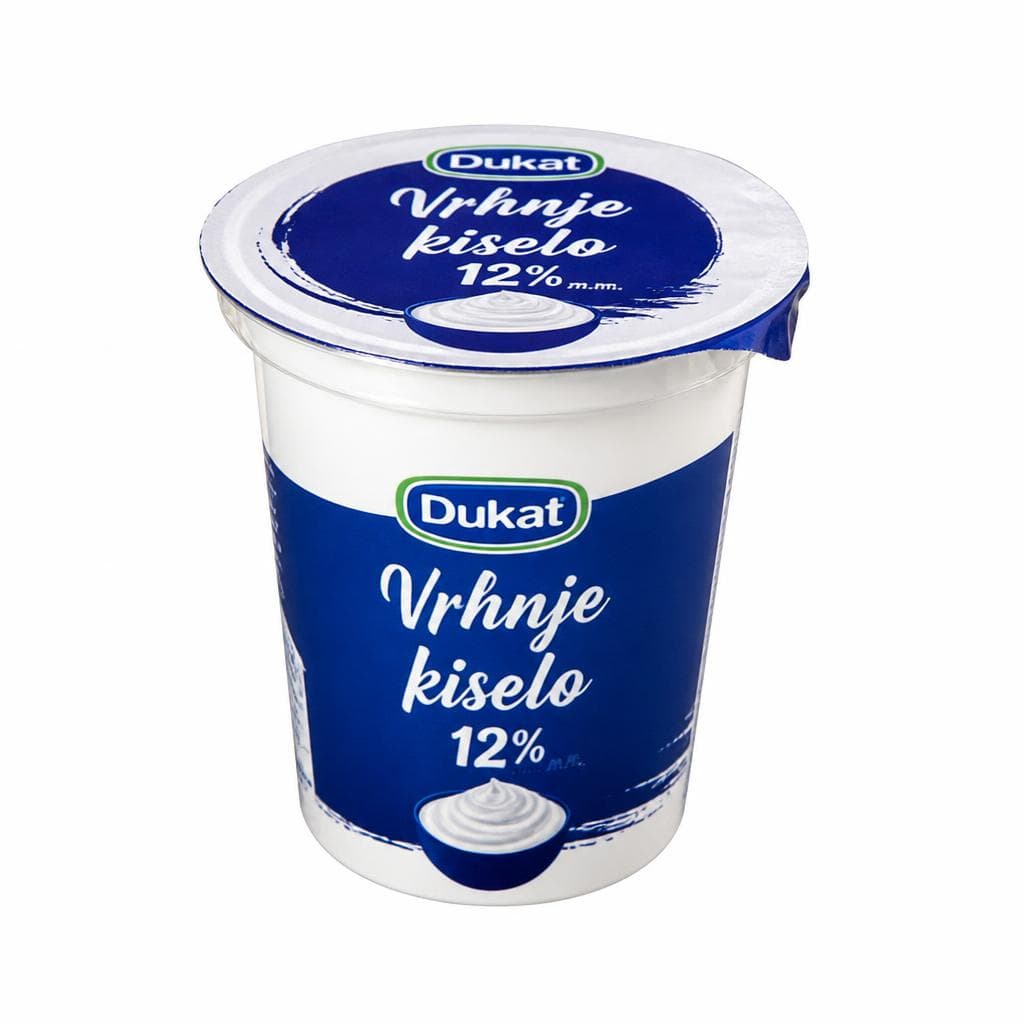 Dukat vrhnje kiselo 12% m.m. 200 g Akcija u trgovini NTL
