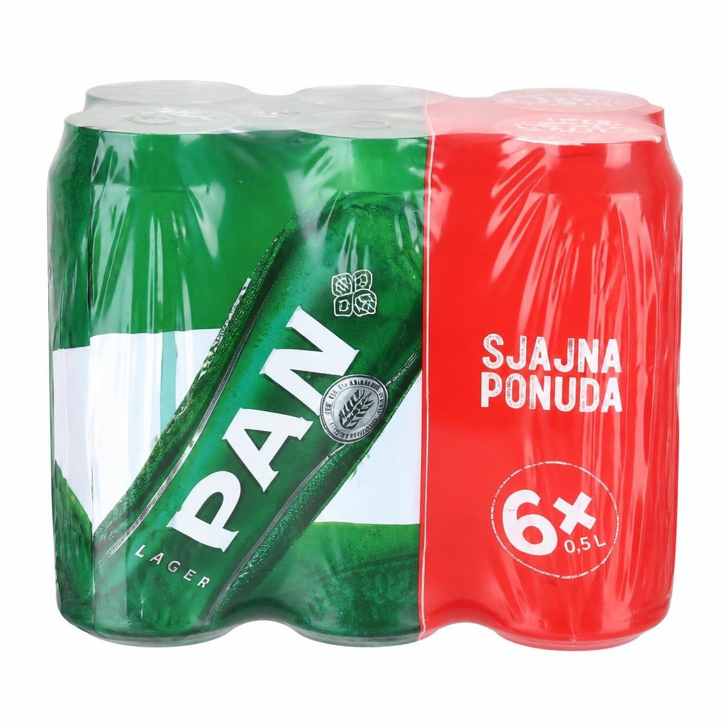 Pan Svijetlo pivo 6x0,5 L Akcija u trgovini Kaufland
