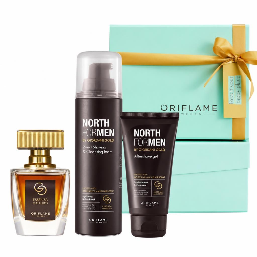 Giordani Gold set parfem, pjena za brijanje i gel poslije brijanja - Akcija u trgovini Oriflame