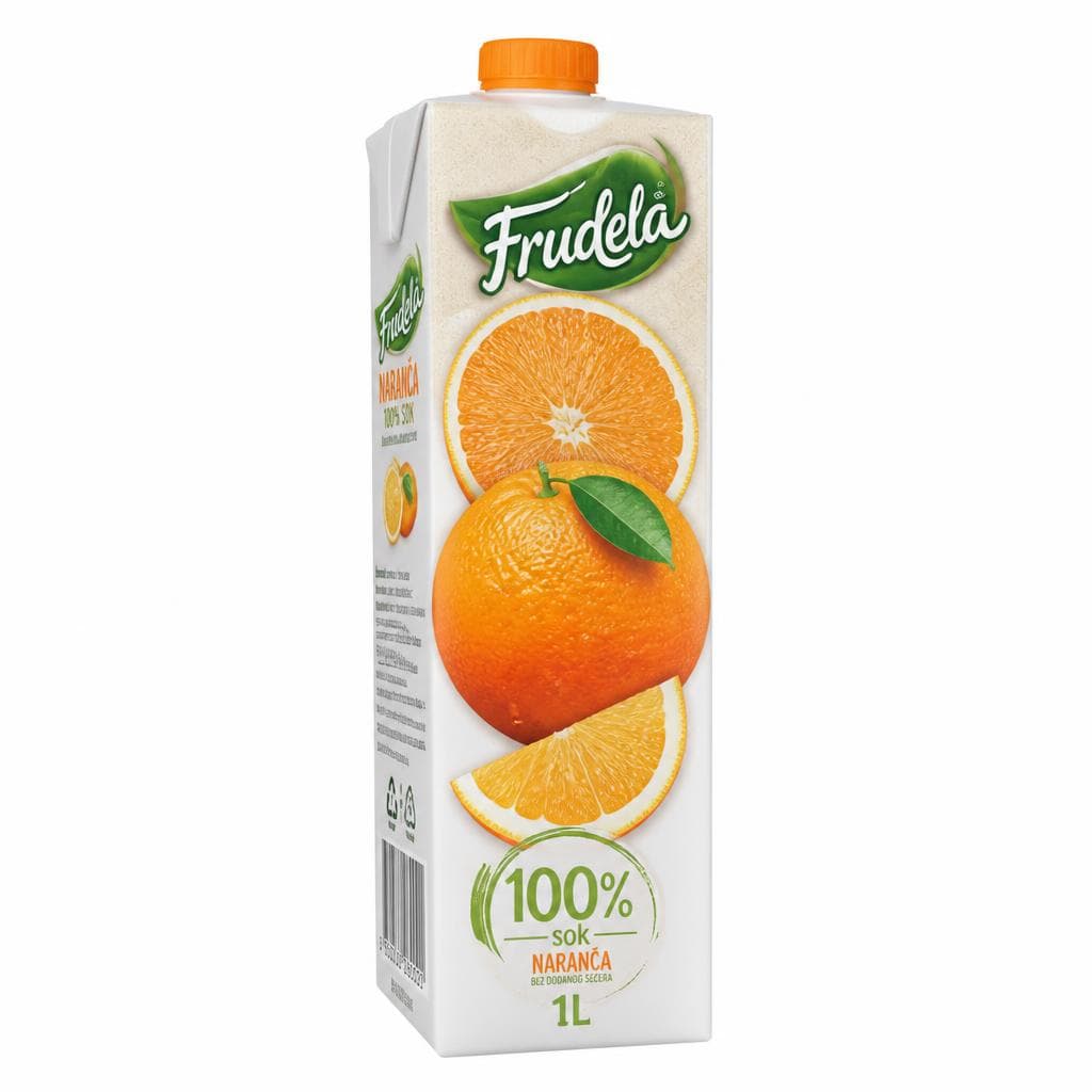 Frudela 100% sok naranča 1 L Akcija u trgovini NTL