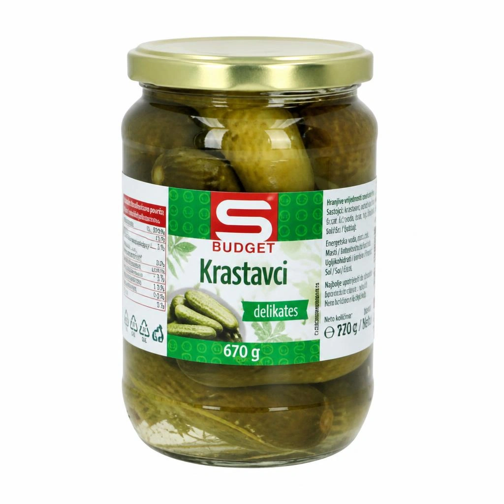 Krastavci S Budget 670 g Akcija u trgovini Spar