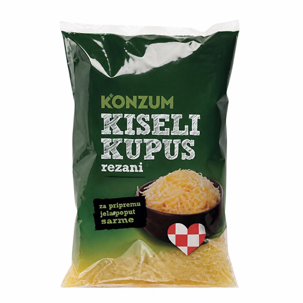 Konzum kiseli kupus 500 g Akcija u trgovini Konzum